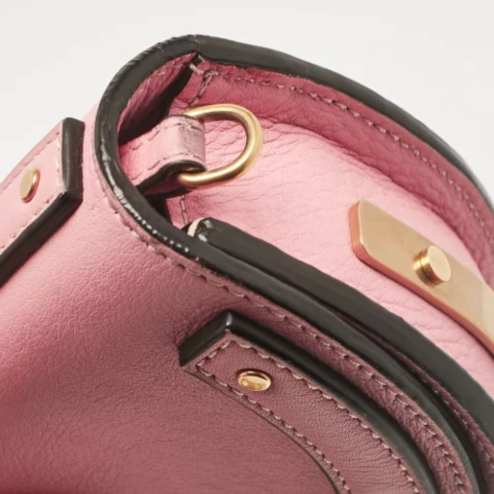 Chloé Pre-owned Leather crossbody-bags Pink Dames