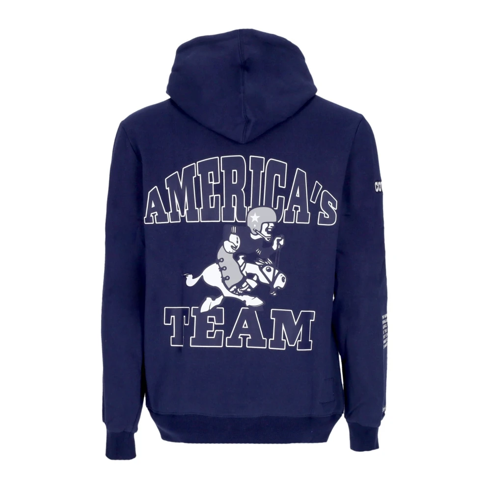 Mitchell & Ness NFL Team Origins Fleece Hoodie Blue Heren
