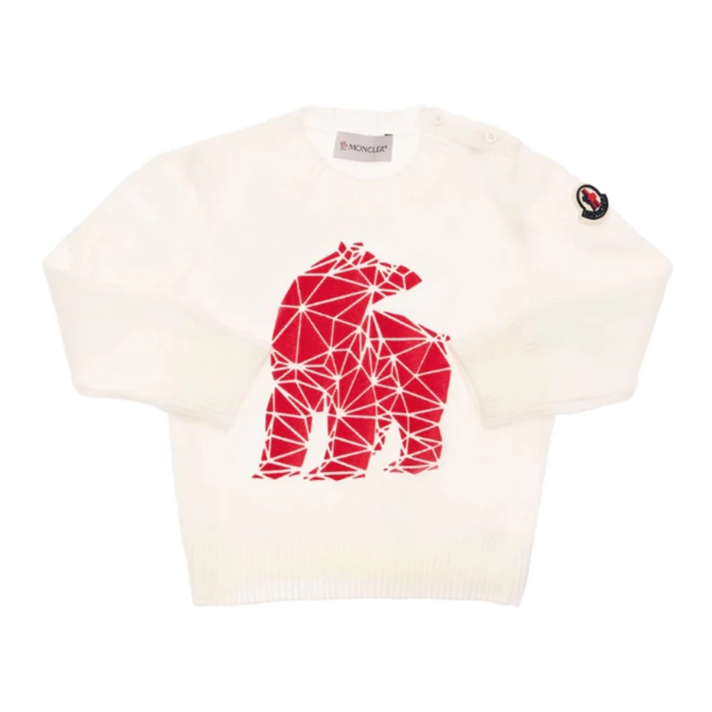 Moncler Boys White Kids Knitwear, 2 Y, Sleveless Knitwear