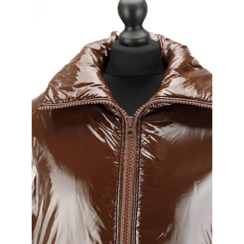 Acne Studios Pre-owned Nylon outerwear Brown Dames