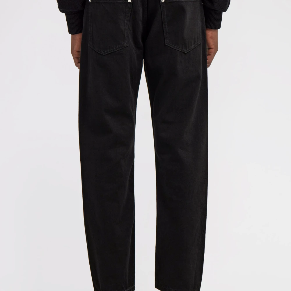 Roberto Cavalli Premium Denim Jeans Straight Leg Black Heren
