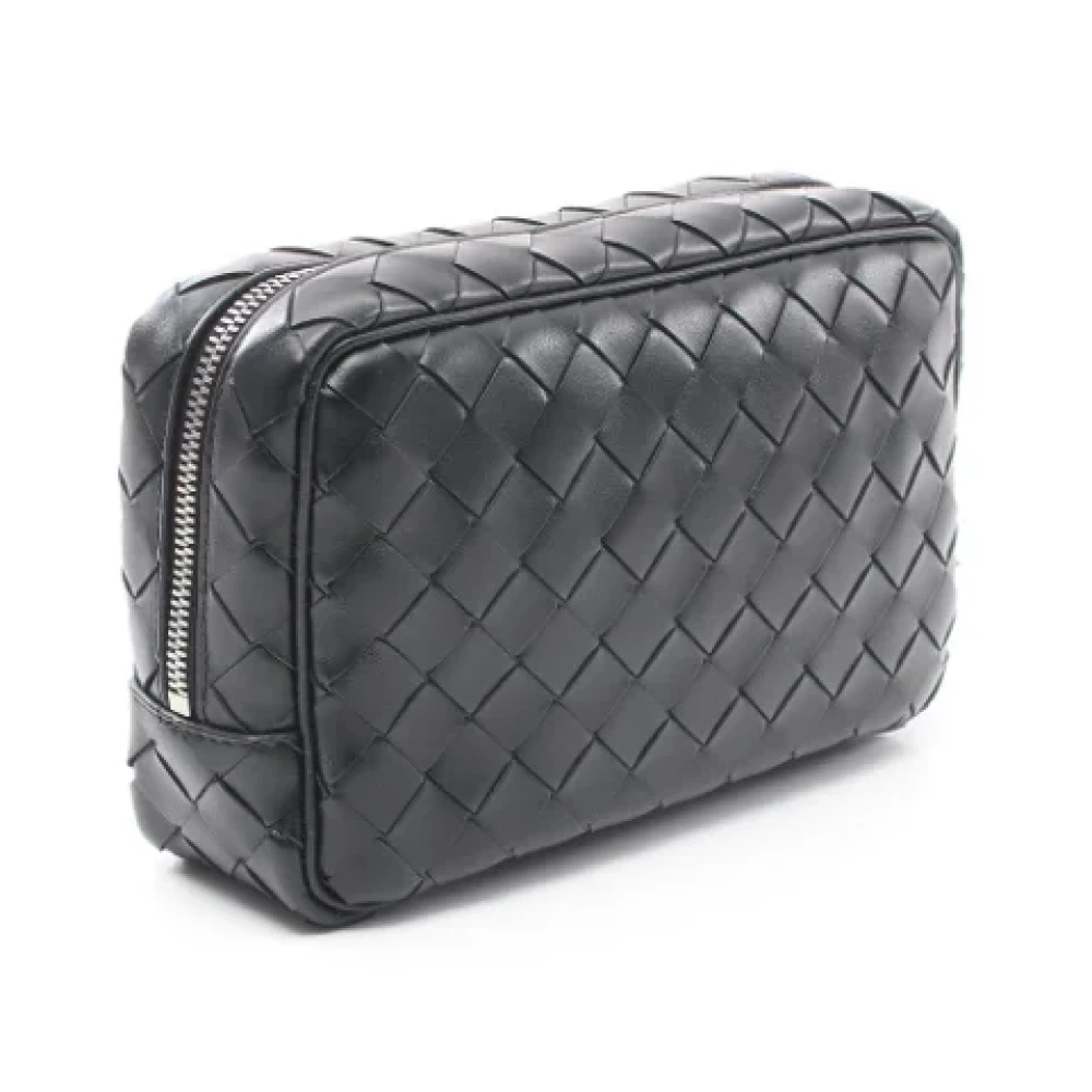 Bottega Veneta Vintage Pre-owned Leather pouches Black Dames