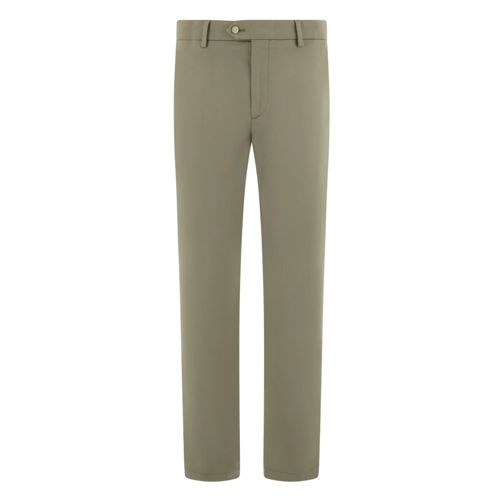 Boggi Milano Homme Vert Pantalons, Taille: Xs Pantalon Panama Coton Tencel