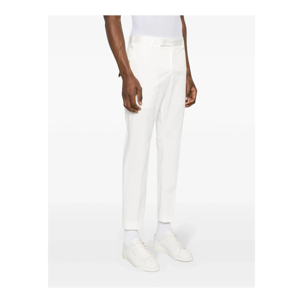 PT Torino Witte Casual Broek White Heren