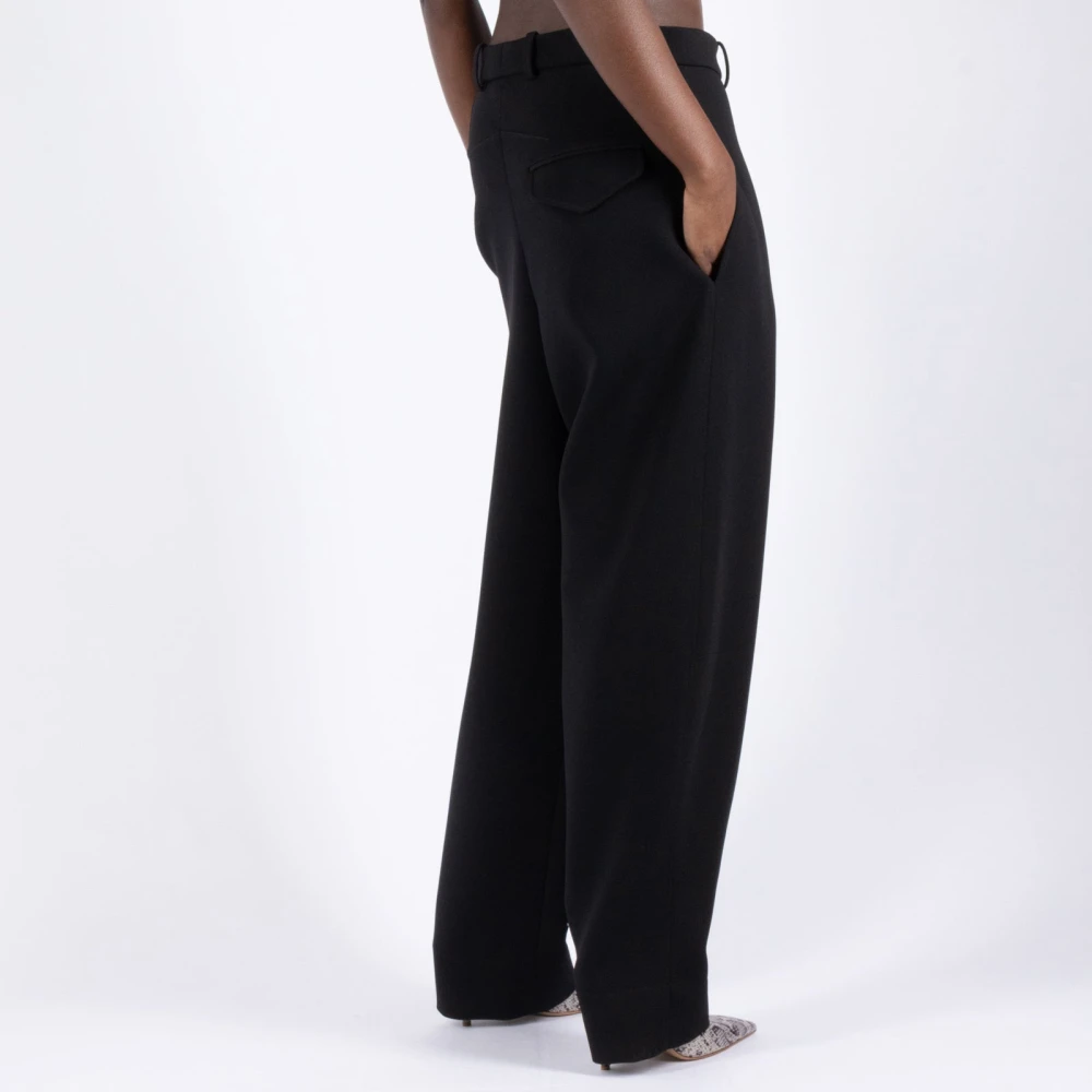 Wardrobe.nyc Zwarte Wol Hailey Bieber Broek Black Dames