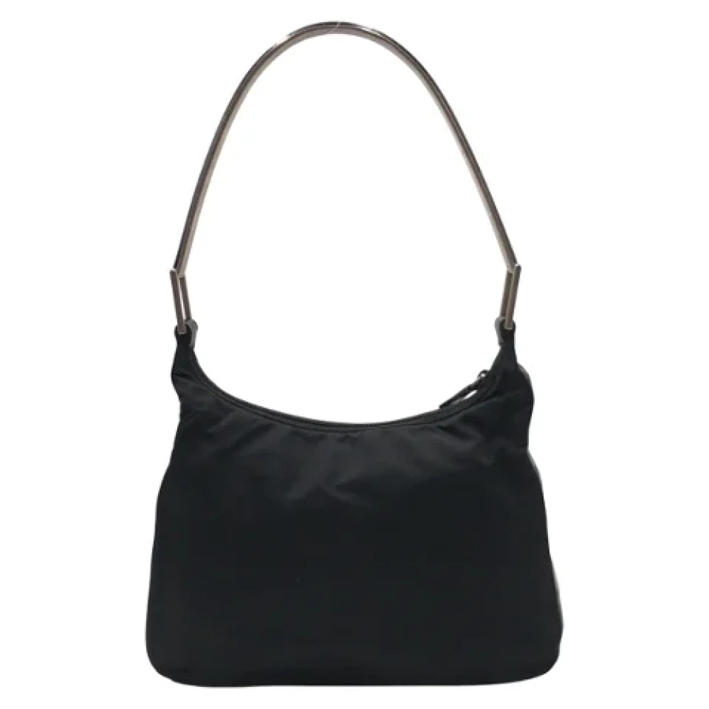 Prada Vintage Pre-owned Canvas handbags Black Dames