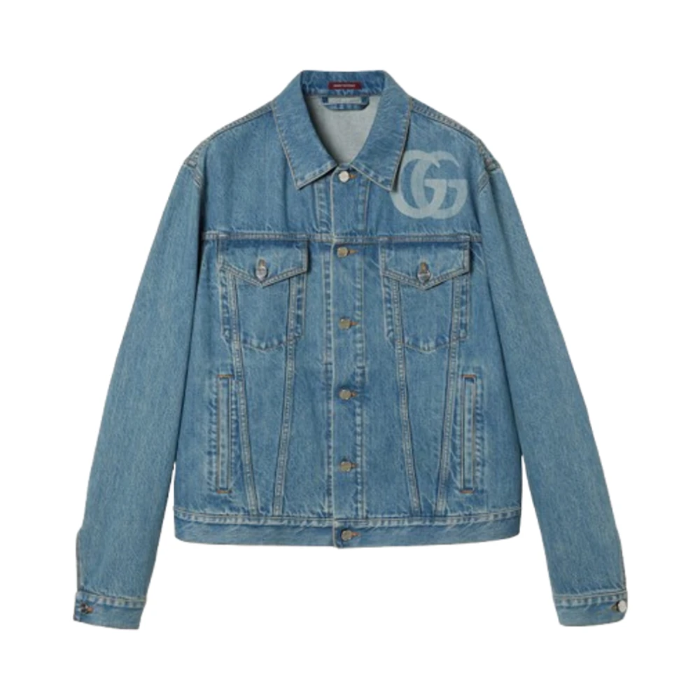 Gucci Stijlvolle Jas in Trendy Design Blue Heren