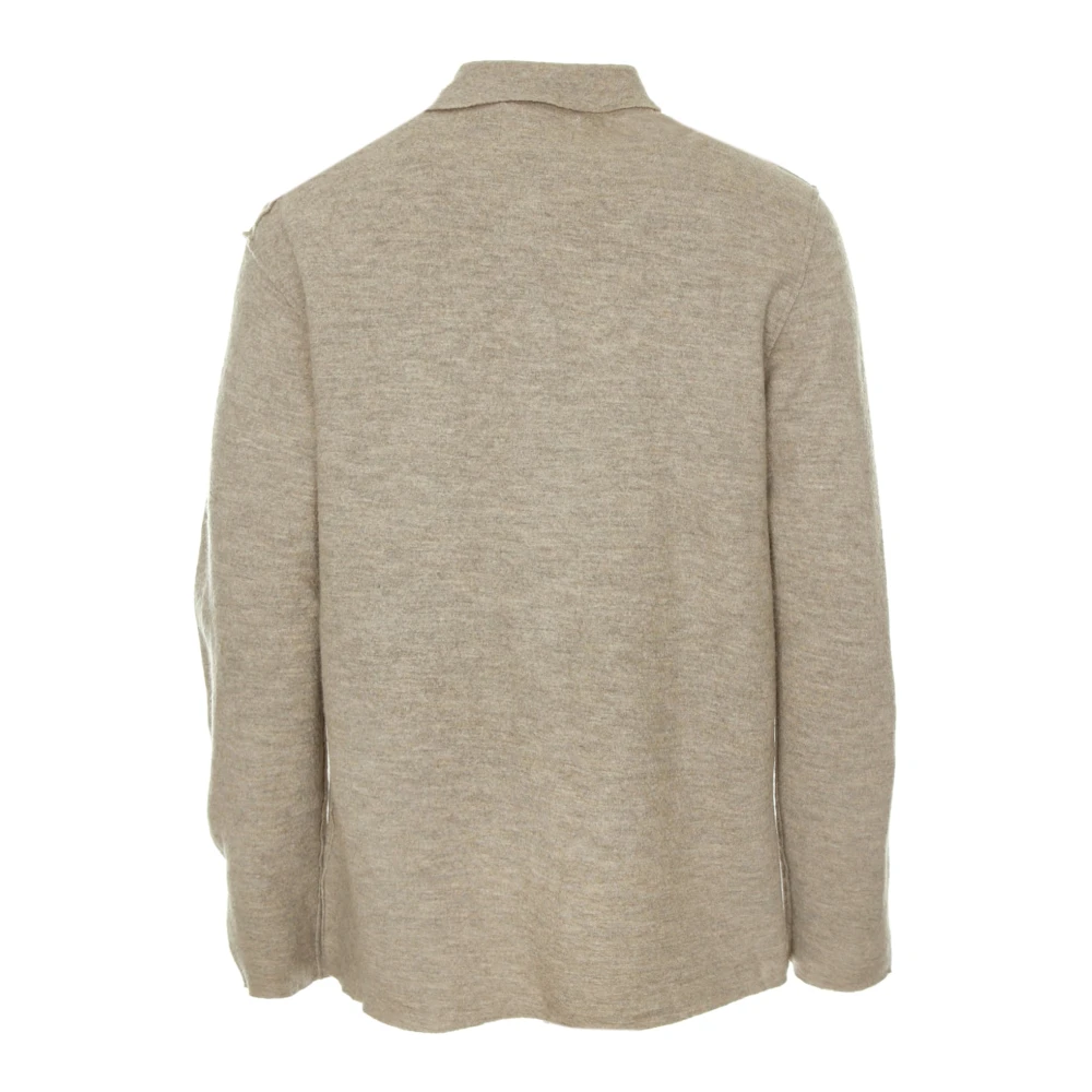 Nn07 Jonas Overshirt Lichtgewicht Merinowol Beige Heren
