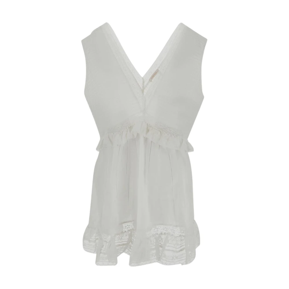 See by Chloé Mouwloze Top White Dames