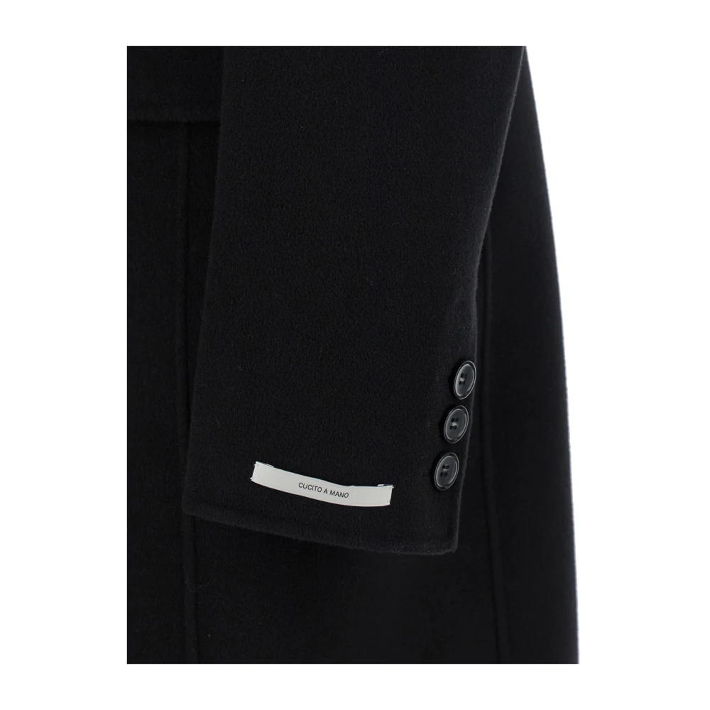 SPORTMAX Zwarte Wolle Double-Breasted Jas Vrouw Black Dames