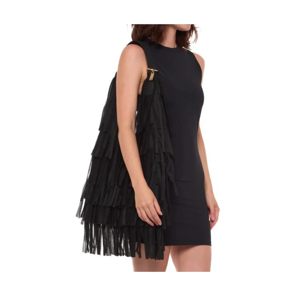 La Milanesa Neopreen Schoudertas in Zwart Black Dames