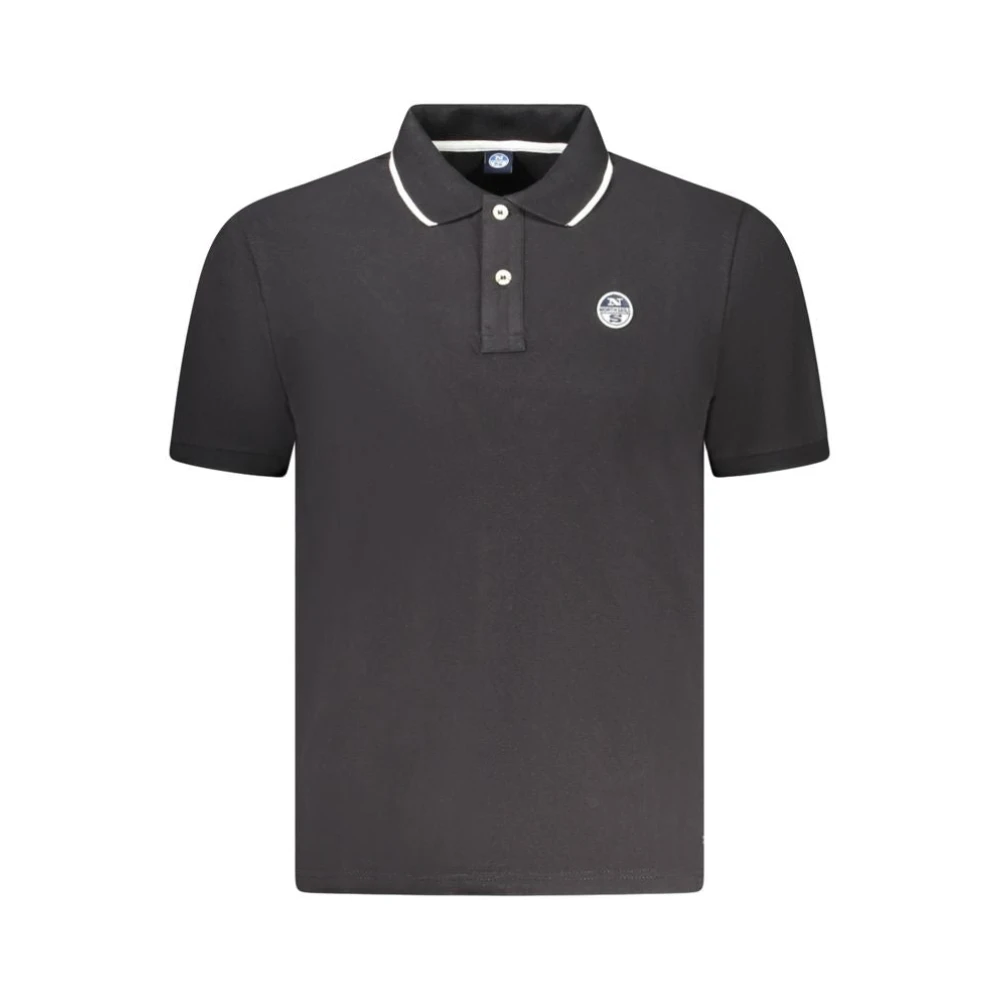 North Sails Uomo Nero - Cotton Polo Shirt - Tops - 2XL