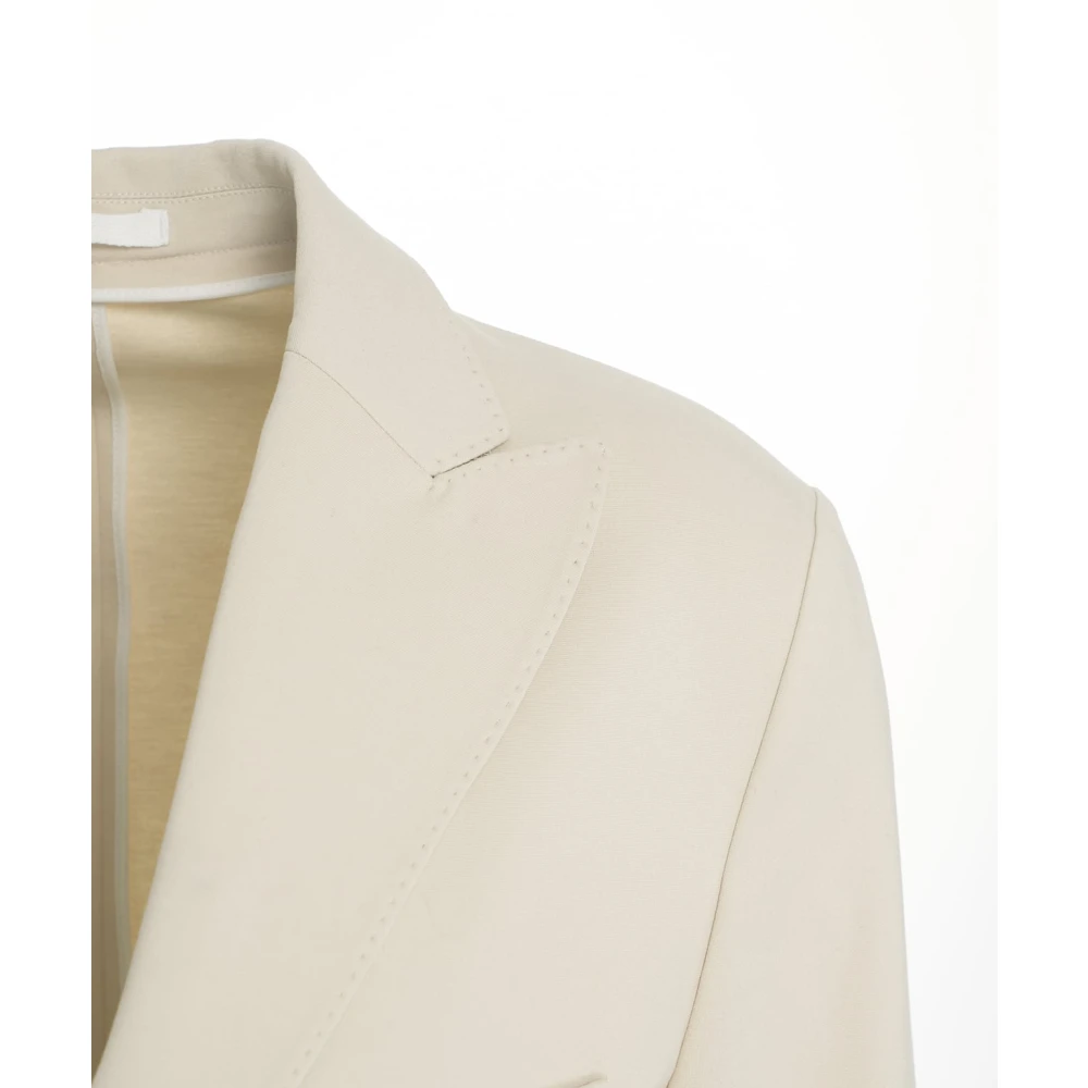 Paolo Pecora Beige Jersey Blazer Ss25 Beige Heren