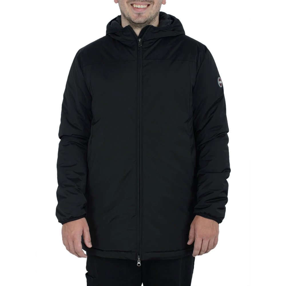 Colmar Zwarte Hooded Mid-Length Jas Black Heren