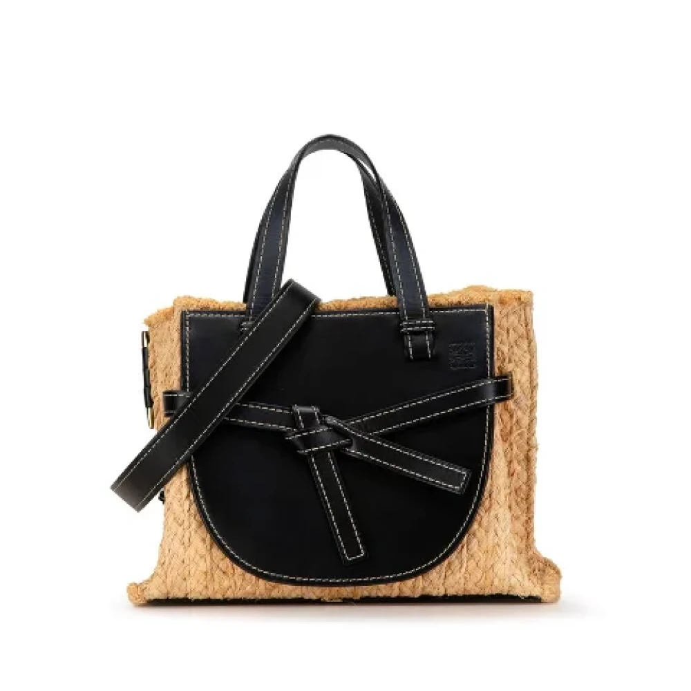 Loewe Pre-owned Fabric handbags Beige Dames