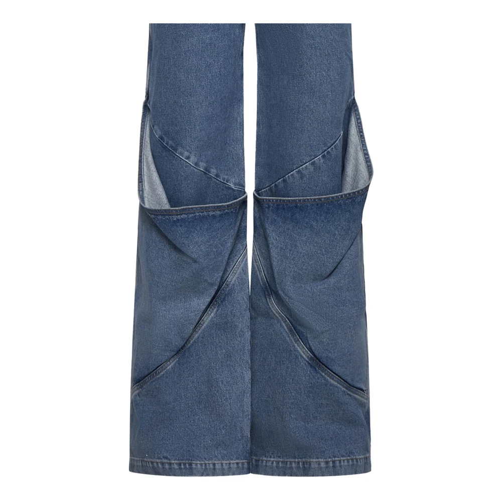 The Attico Blauwe Denim Jeans Blue Dames