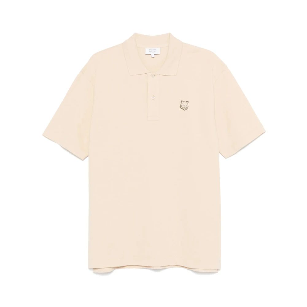Maison Kitsuné Beige Trui met Korte Mouwen Beige Heren
