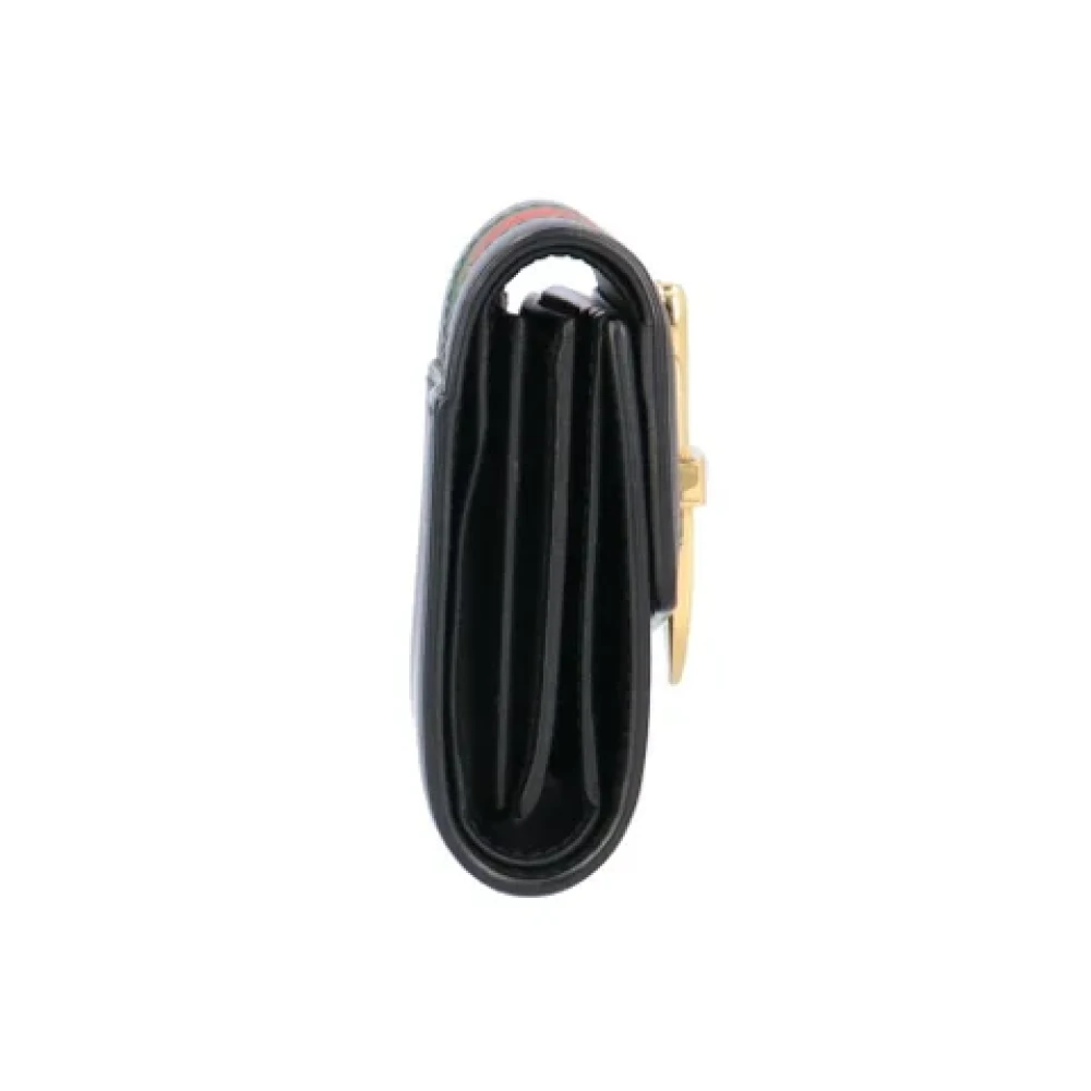 Gucci Vintage Pre-owned Leather wallets Black Dames