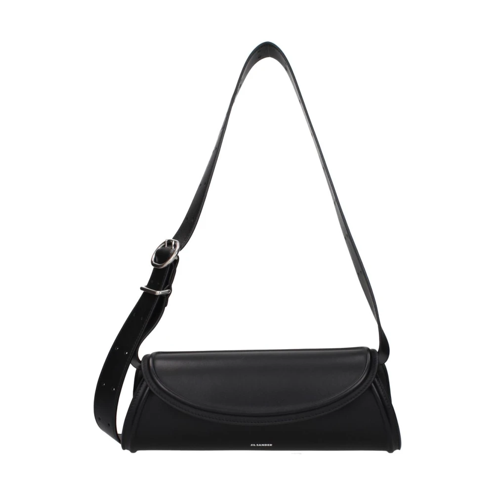 Jil Sander Black Leather Crossbody Bag - Image 2