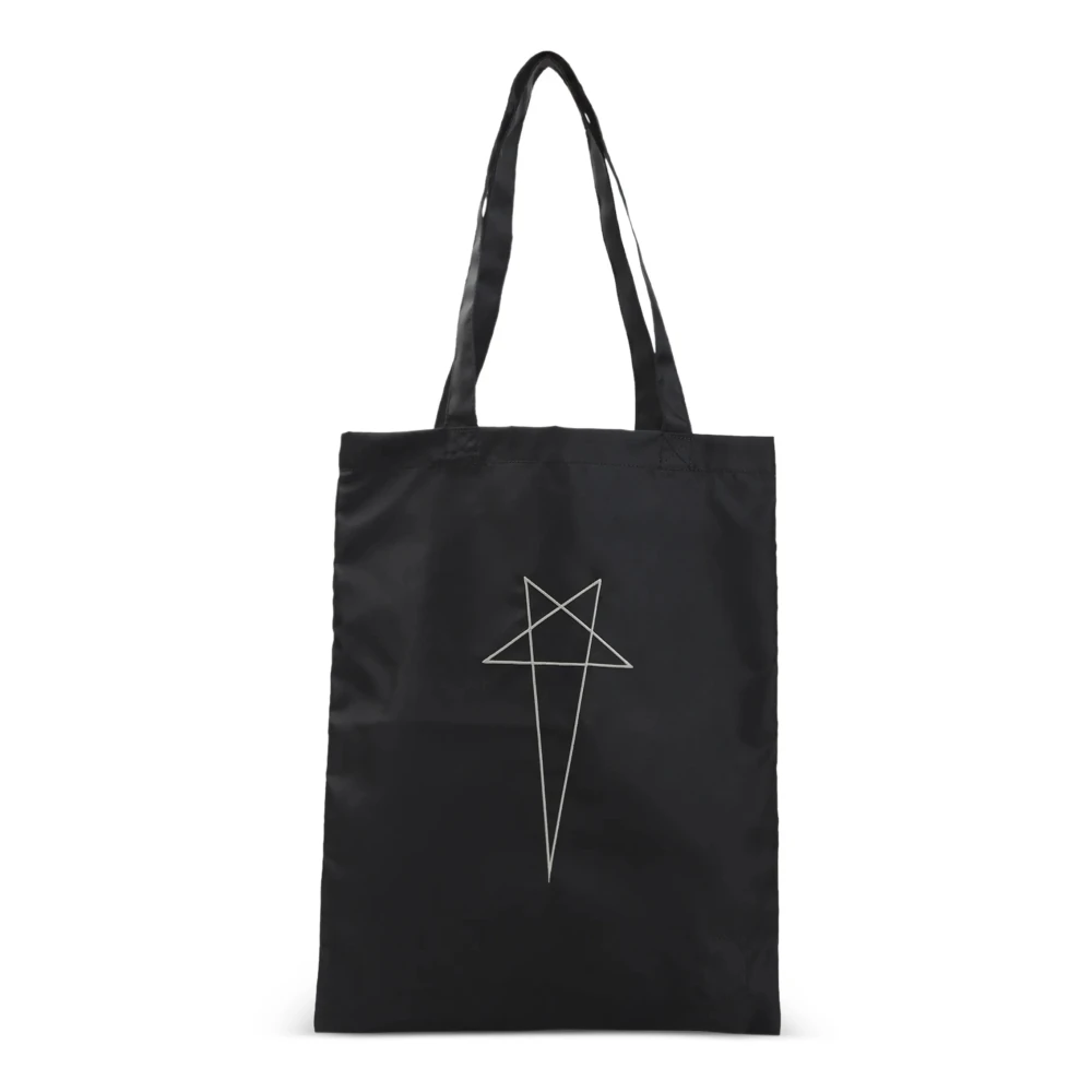 Rick Owens Women's Black Shopping Bags, One Size, Nylon Tote