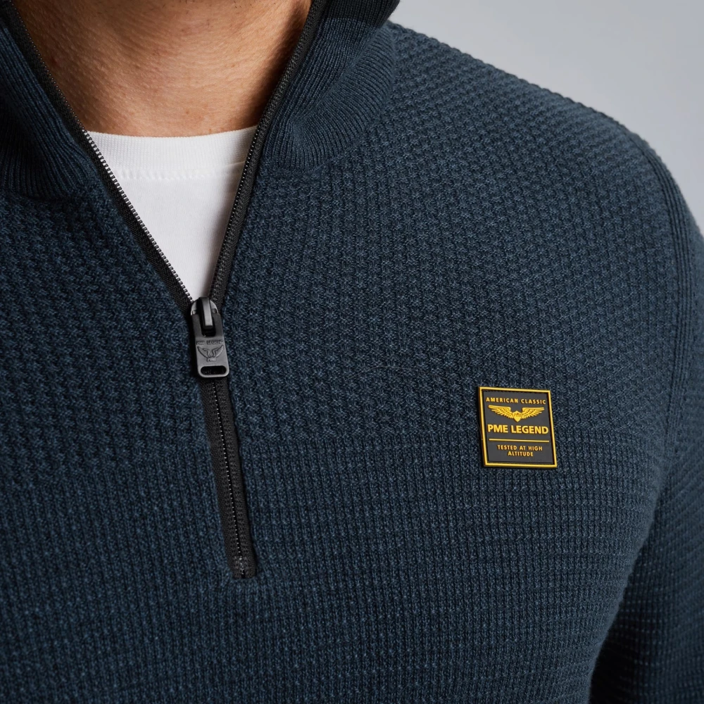 PME Legend Stijlvolle Pull voor Mannen Blue Heren