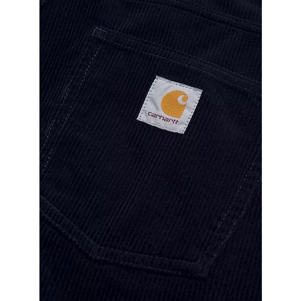 Carhartt WIP Donkerblauwe Corduroy Tapered Broek Blue Heren