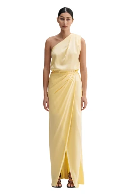 Elle Satin Wrap Dress