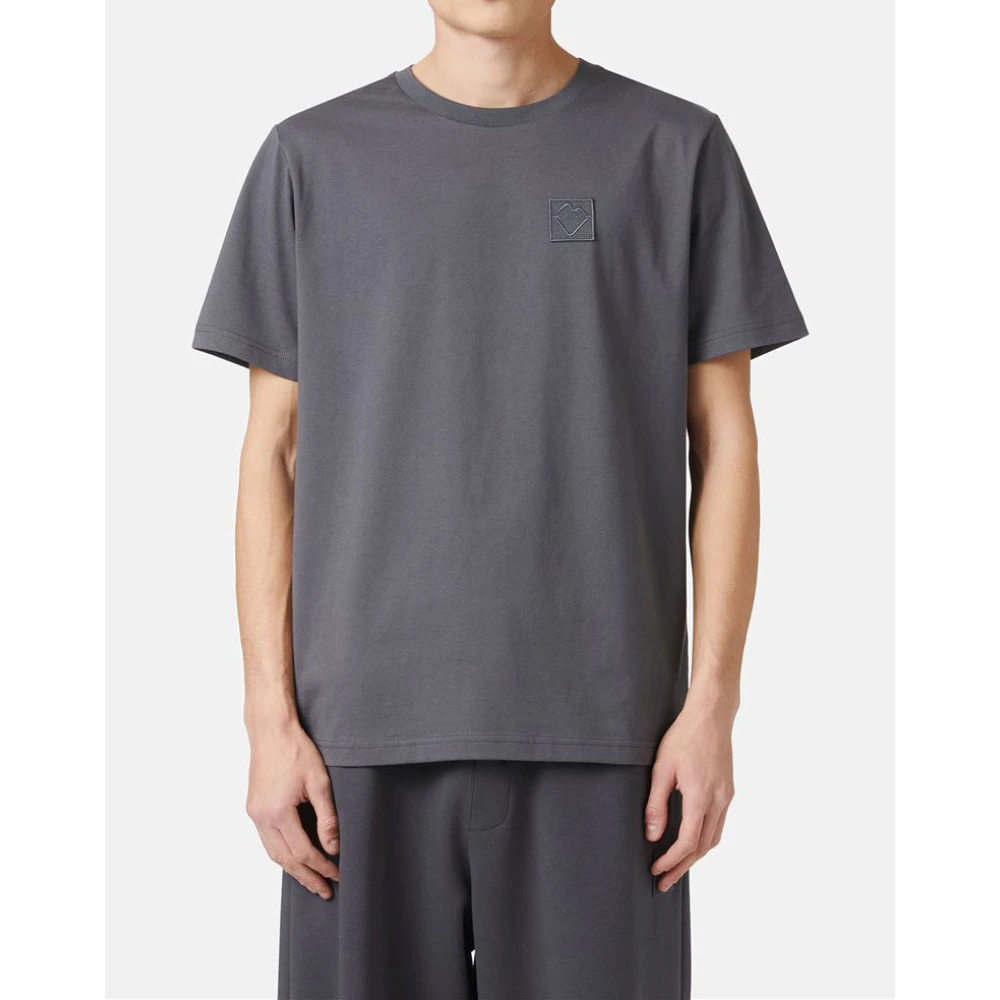 Iceberg Katoenen T-shirt met logo Gray Heren