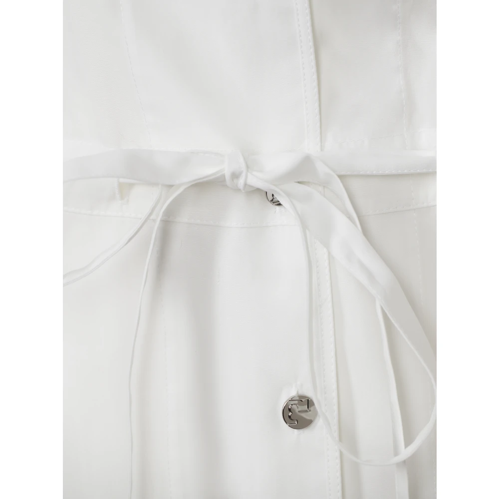 TORY BURCH Witte Mini Katoenen Jurk White Dames