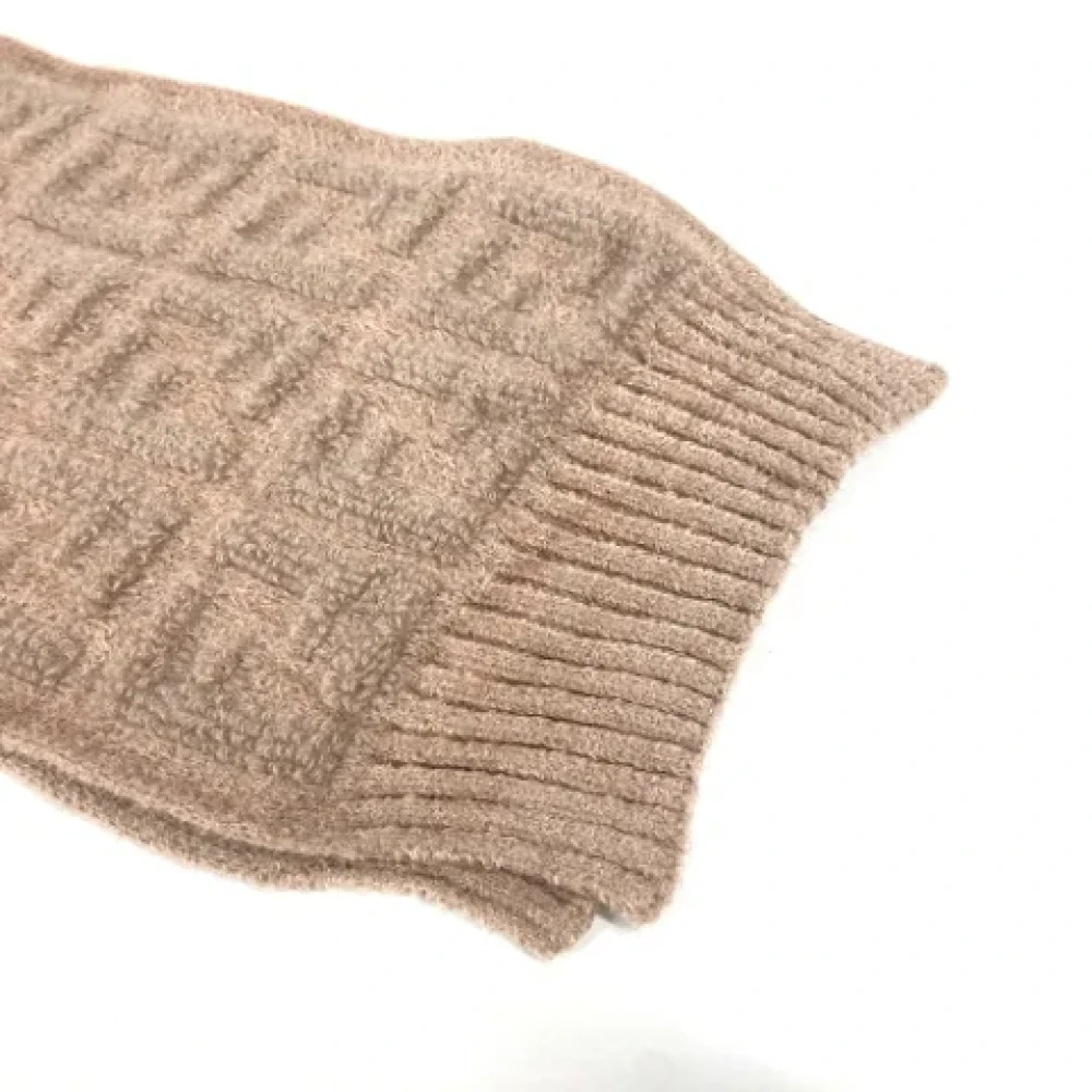 Fendi Vintage Pre-owned Nylon scarves Beige Dames