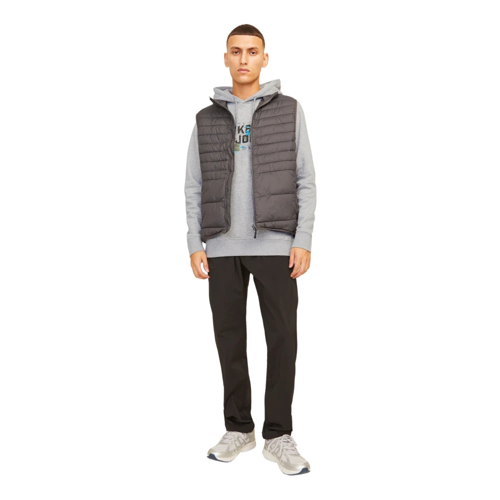 jack & jones Outdoor Hoodie met Stijlvolle Details Gray Heren