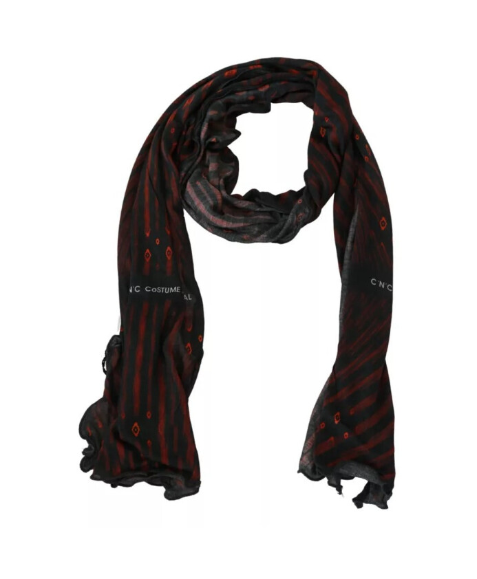 zwart-rood-viscose-gestreepte-sjaal