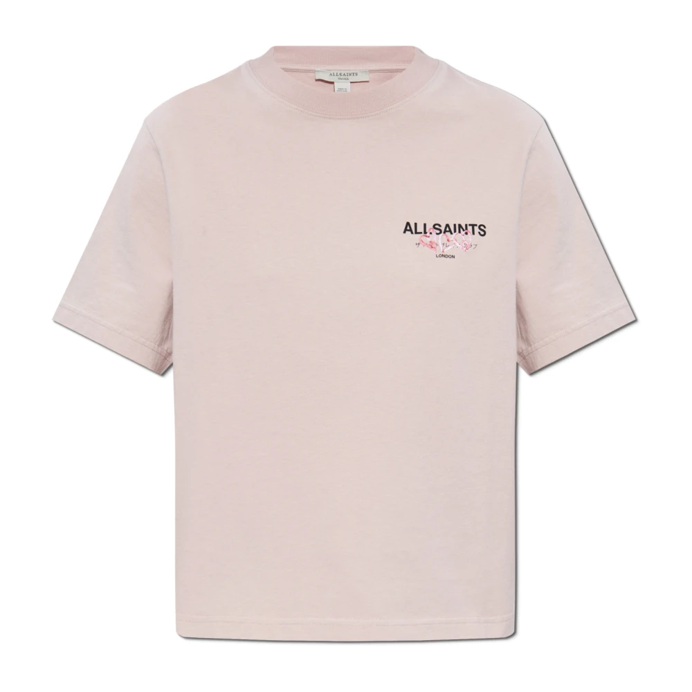 AllSaints T-shirt Amore Pink Dames