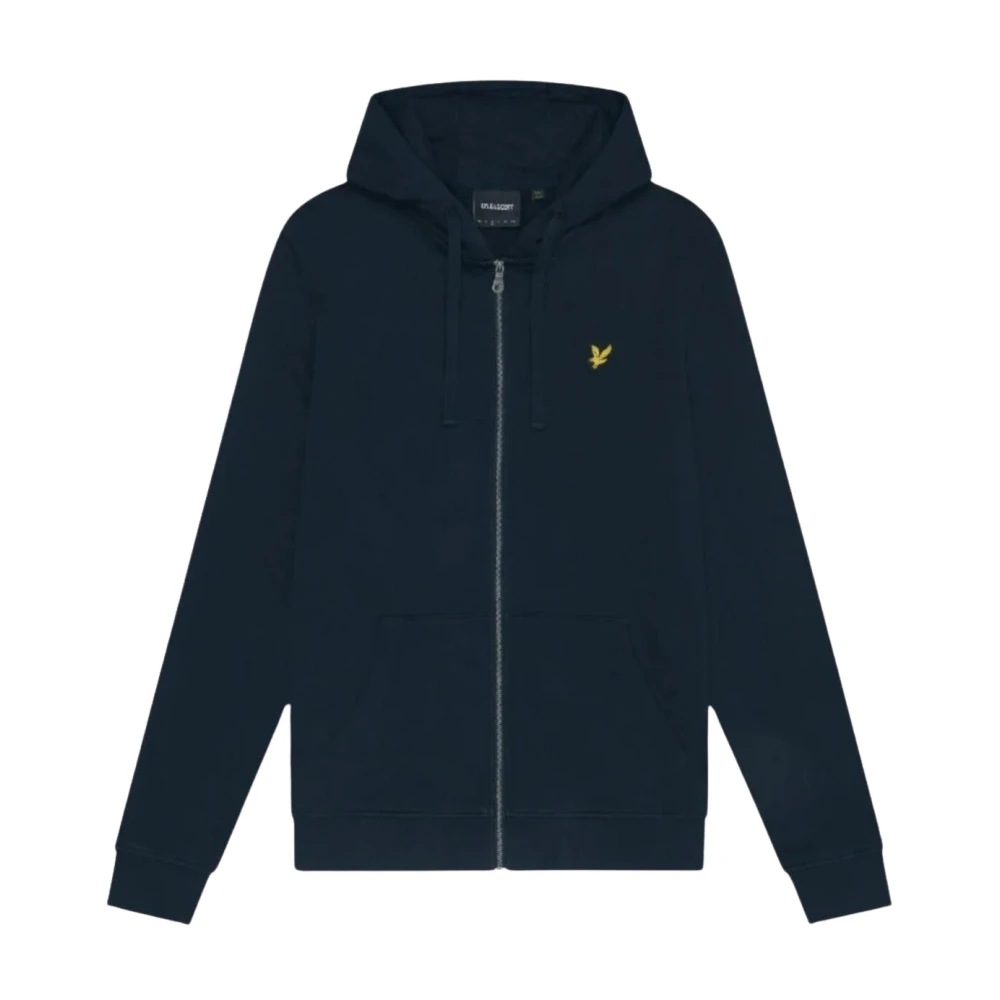 Lyle & Scott ZipUp Hoodie Classic Fit Blue, Herr