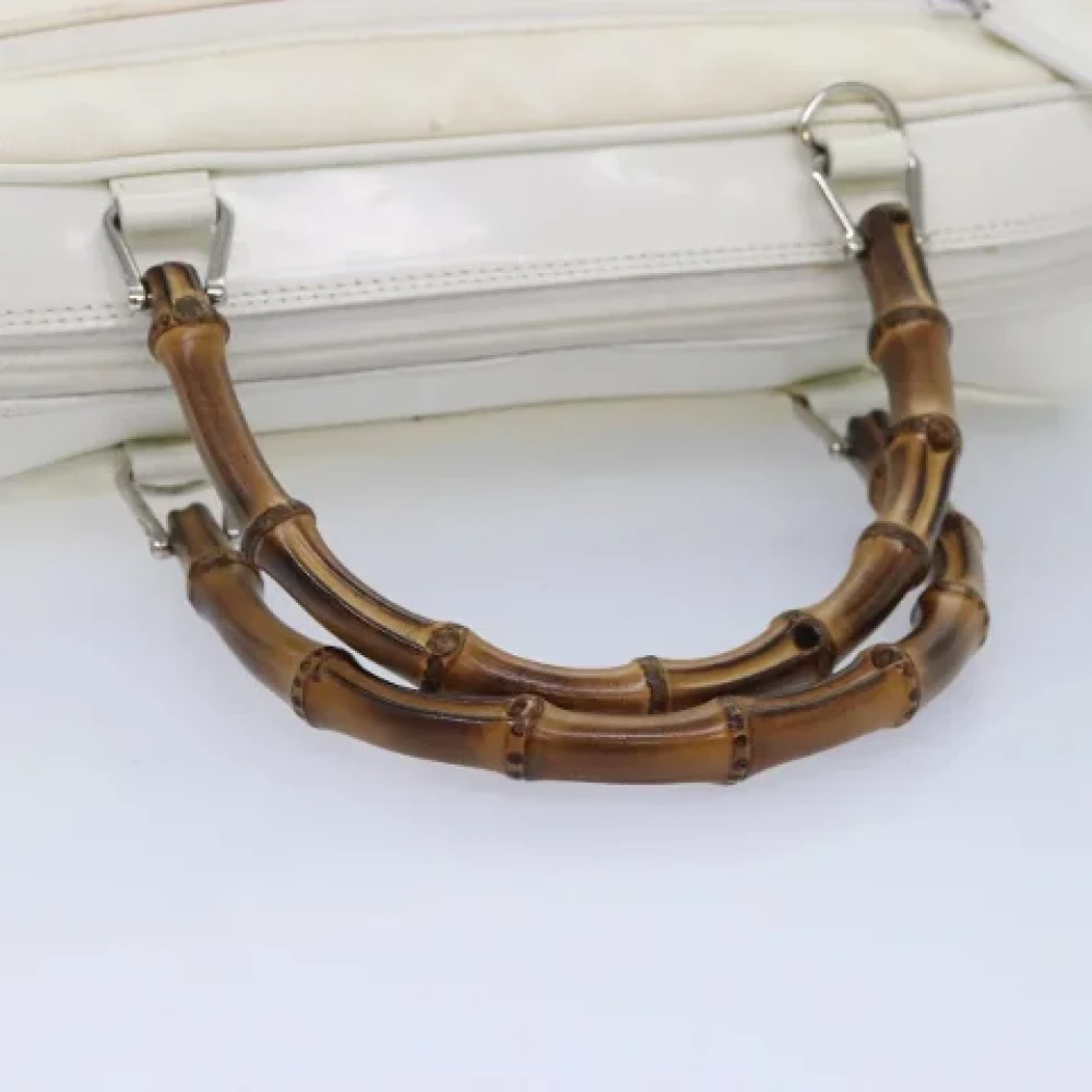 Gucci Vintage Pre-owned Leather handbags White Dames