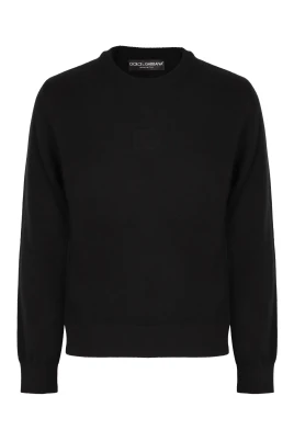 Lyxig Virgin Wool Stickad Tröja