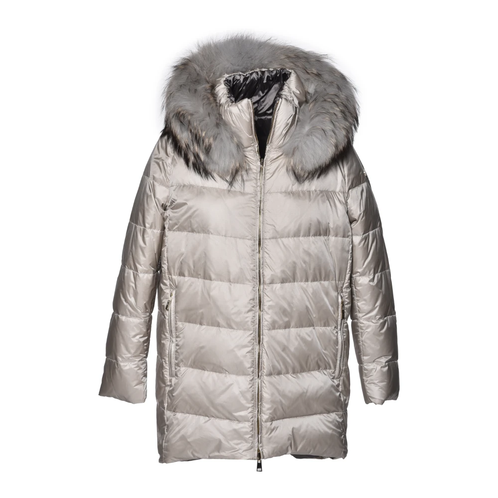 Baldinini Lange Omkeerbare Donsjas Gray Dames