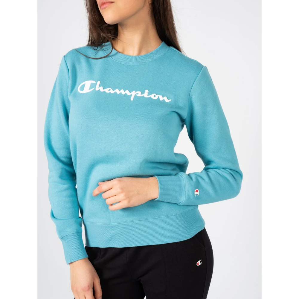 Champion Minimalistische Urban Mode Sweatshirt Blue Dames