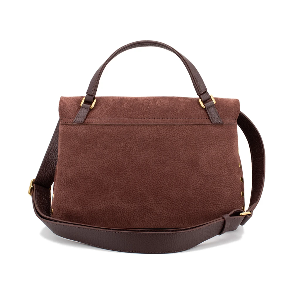 Zanellato Iconische Postina leren tas met draaislot Red Dames