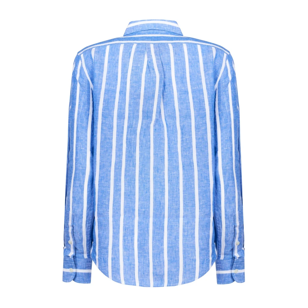 Polo Ralph Lauren Blauw Wit Polo Shirt Blue Dames