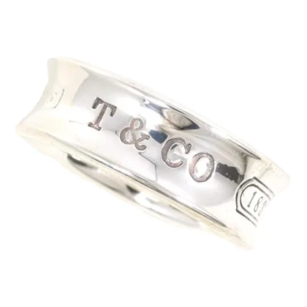 Tiffany & Co. Pre-owned Pre-owned Silver ringar Gray, Dam