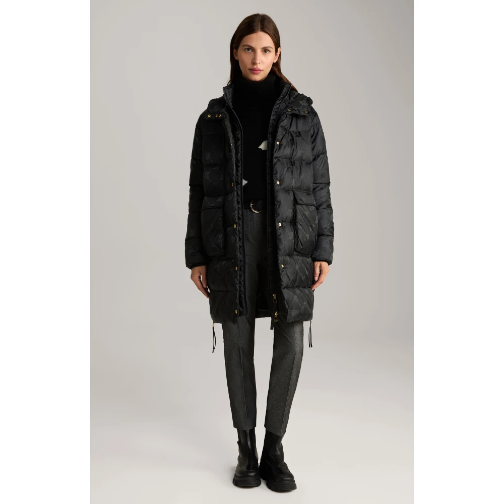 Joop! Grafische Bloem Hoodie Black Dames