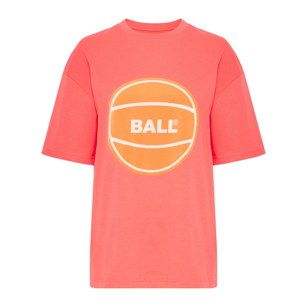 Ball Sporty Circle Tee Blouse Rose Pink Dames