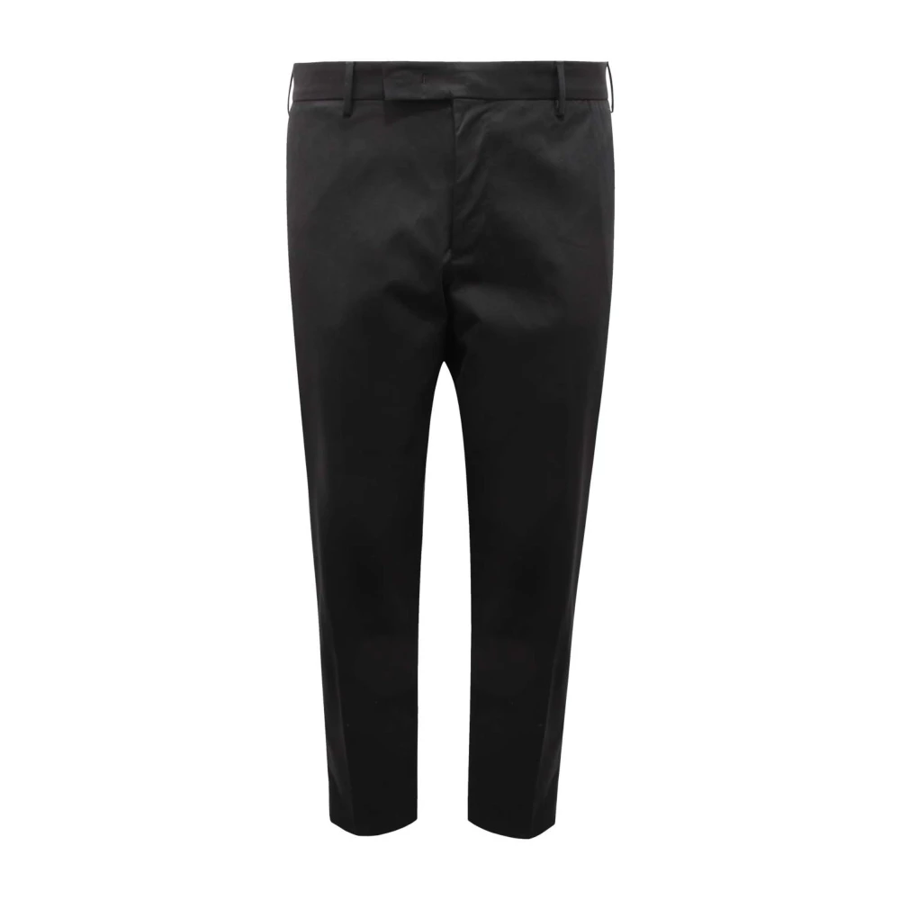 Pt01 Uomo Nero - Pantaloni In Cotone Rebel Fit - Trousers - L