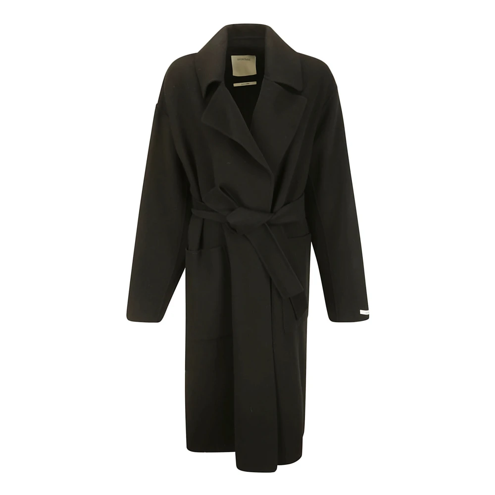 SPORTMAX Single-Breasted Coats Black Dames
