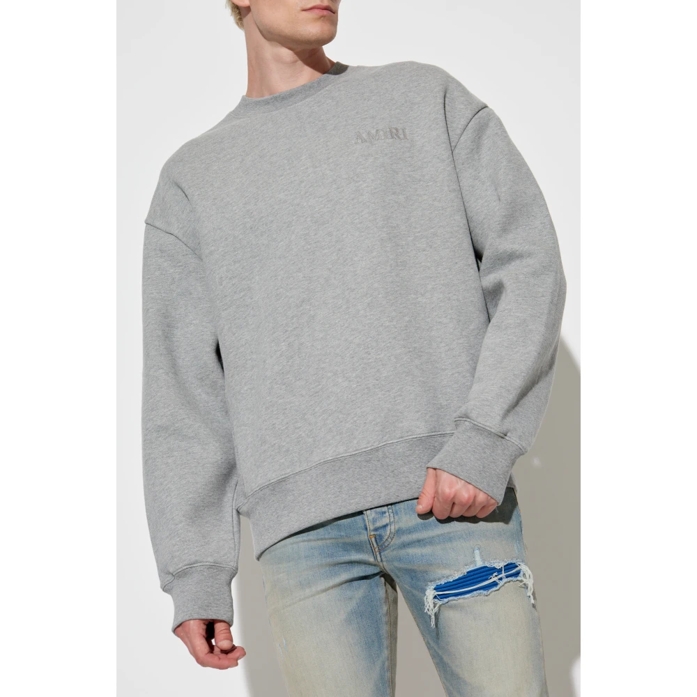 Amiri Sweatshirt met logo Gray Heren