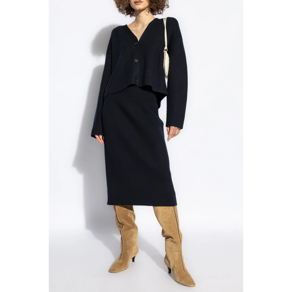 Fabiana Filippi Wollen Vest Blue Dames