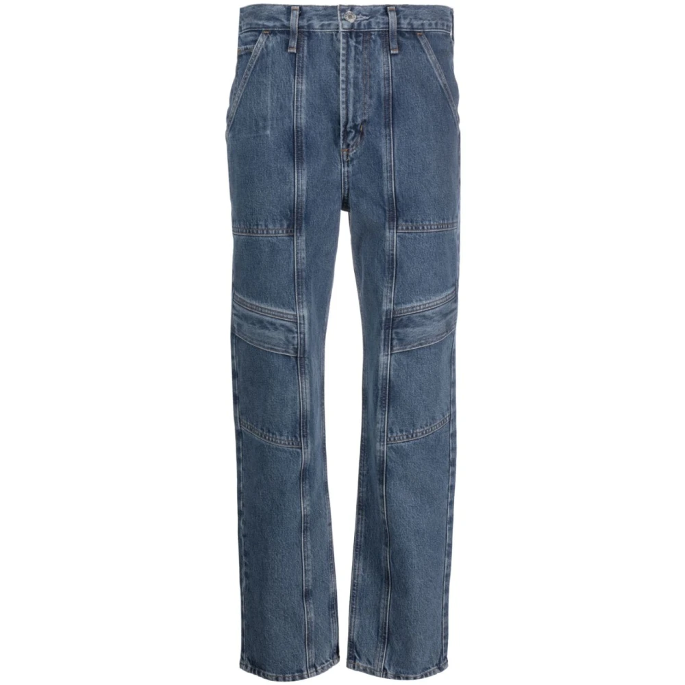 Agolde Blue Straight Fit Jeans, Female, W27, Cooper Cargo Jeans