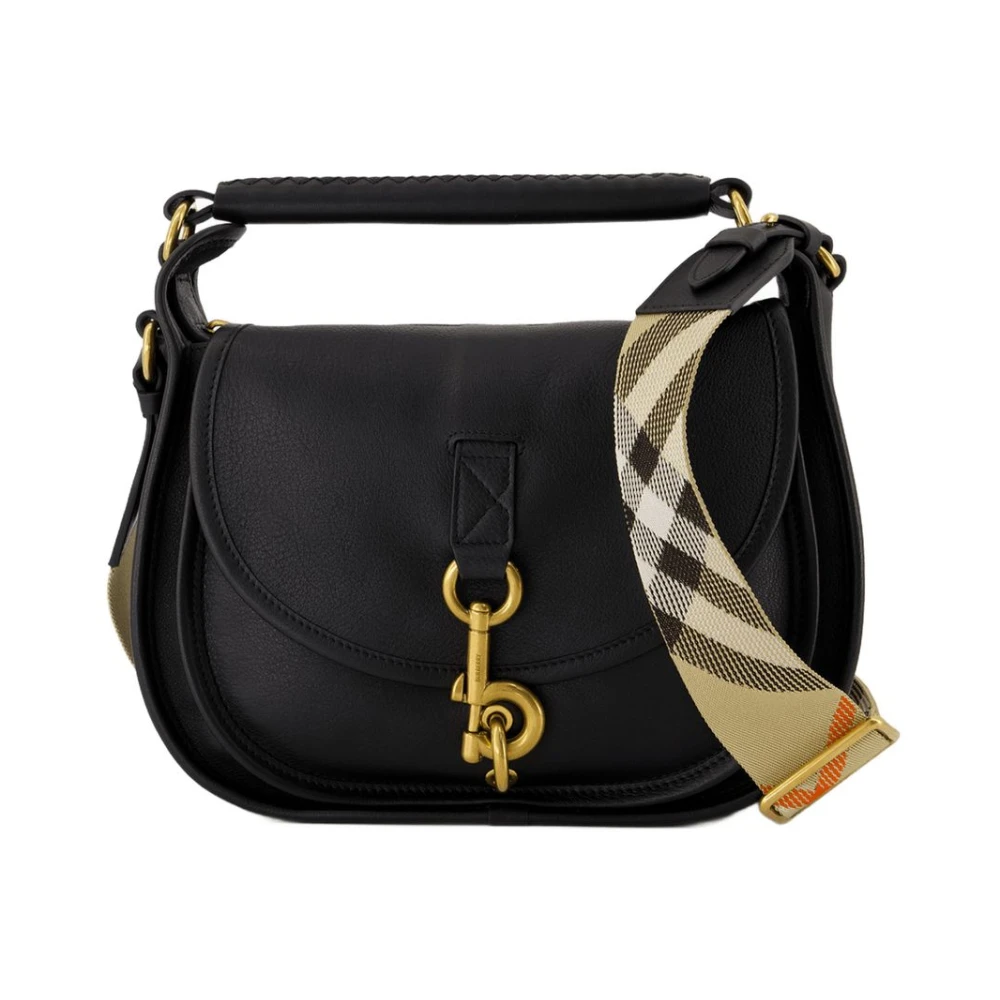 Burberry Women's Black Small B-Clip Messenger Crossbody
