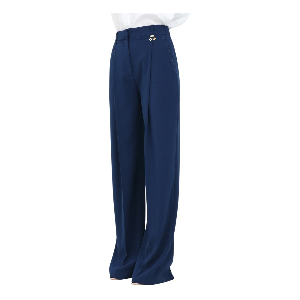 Trousers > Wide Trousers - - Elisabetta Franchi - Modalova